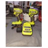 Ryobi 2 tool combo with 2 1.5 ah batteries &
