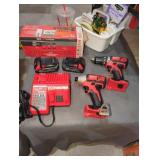 Milwaukee M18 2 tool combo with battery & charger