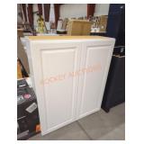 36" W x 13" D x 34" H white wall cabinet