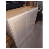 30" W x 13" D x 30" H white wall cabinet