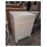 24" W x 18.5" D x 34" H white bathroom vanity sink