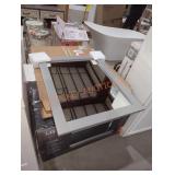 Gray framed mirror 26" x 31.5"