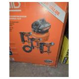 Ridgid 6 gal air compressor and 3 tool combo kit