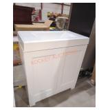 30" W x 16" D x 34" H white bathroom vanity
