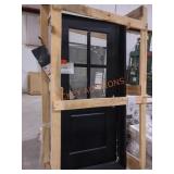 Steves & Sons Black Exterior Door 36"x78"