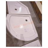Delta 38"L x 38"W Corner Shower Pan Base