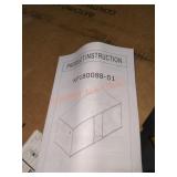 White cabinet with 2 doors 47" x 23.5"x 4.5"