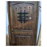 Door & Frame dark wood 81" H x 37 1/2" W x 6" D