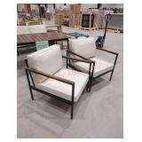 Zinus Savannah Outdoor Cushioned Armchairs, 2pk