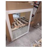 Glacier Bay 24" W x .07 D x 31" H white mirror