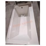 60"W Drop-In Enameled Bathtub