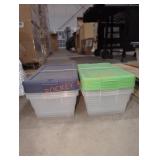 Sterilite 6 Qt Storage Totes, 2 Packs of 4