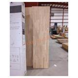 74" L butcher block broken down the middle