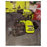 Ryobi 18v 1/2" drill driver with battery and