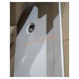 Delta 38" Neo-Angle Shower Base, bright white