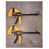 DeWalt 6" Trigger Clamps, 2 Pack