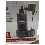 Sump pump 1/2 HP, Submersible cast iron