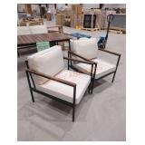 Zinus Savannah Outdoor Cushioned Armchairs, 2pk