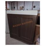 30"Wï¿½16"Dï¿½35"H Brown Bathroom Vanity