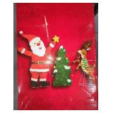 Home Accents 3pc Santa, Deer and Tree Scene