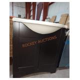 31"Wï¿½19"Dï¿½36"H Black Bathroom Vanity