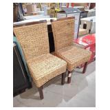 2-Piece Woven Outdoor Chairs