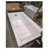 Delta white 60" x 31" x 10" bathtub