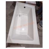 60"W Drop-In Enameled Bathtub