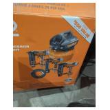 Ridgid 6 gal air compressor and 3 tool combo kit