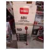 Toro 60v 13" Cordless String Trimmer
