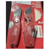 2 Milwaukee fastback folding utility knife set