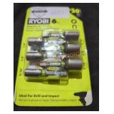 Ryobi 6 PC magnetic nut drivers