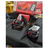 Milwaukee M18 2 5 ah batteries and charger