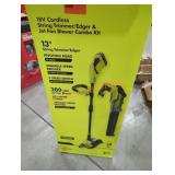 Ryobi 18v cordless string trimmer/edger& jet