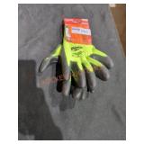 Milwaukee polyurethane dipped gloves, 10" XL