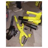 RYOBI cordless String Trimmer/Edger& Jet Fan