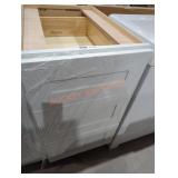18" W x 25" D x 35" H white cabinet base