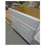 36" x 24" x 35" white cabinet base