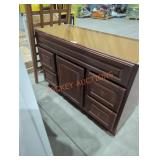 48" W x 21" D x 34" H double sink vanity base