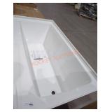 Delta 60" white bathtub