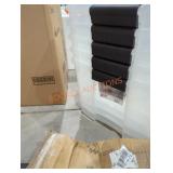 5 clear 116 qt totes with no lids
