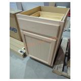 21" W x 25" D x 35" H unfinished cabinet base