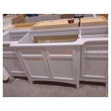 71"x 22"x33.5" bath vanity no top