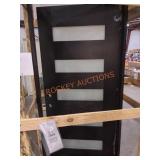 Steves & Sons 38"x81.5" Black Fiberglass Door