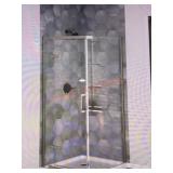 Delta 36"W x 76"H Frameless Corner Shower