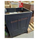 24" W x 21" D x 34" H blue bathroom vanity base