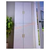 White Wooden Sideboard, Storage Cabinet 70"x23"
