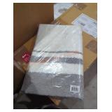 Gray 20" x 30" spa cotton bath mat rug