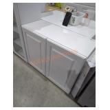 30" W x 13" D x 24" H white wall cabinet