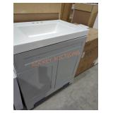30" W x 22" D x 32" H white bathroom vanity